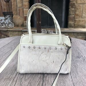Patricia Nash Cream and Haircalf Bag Rare